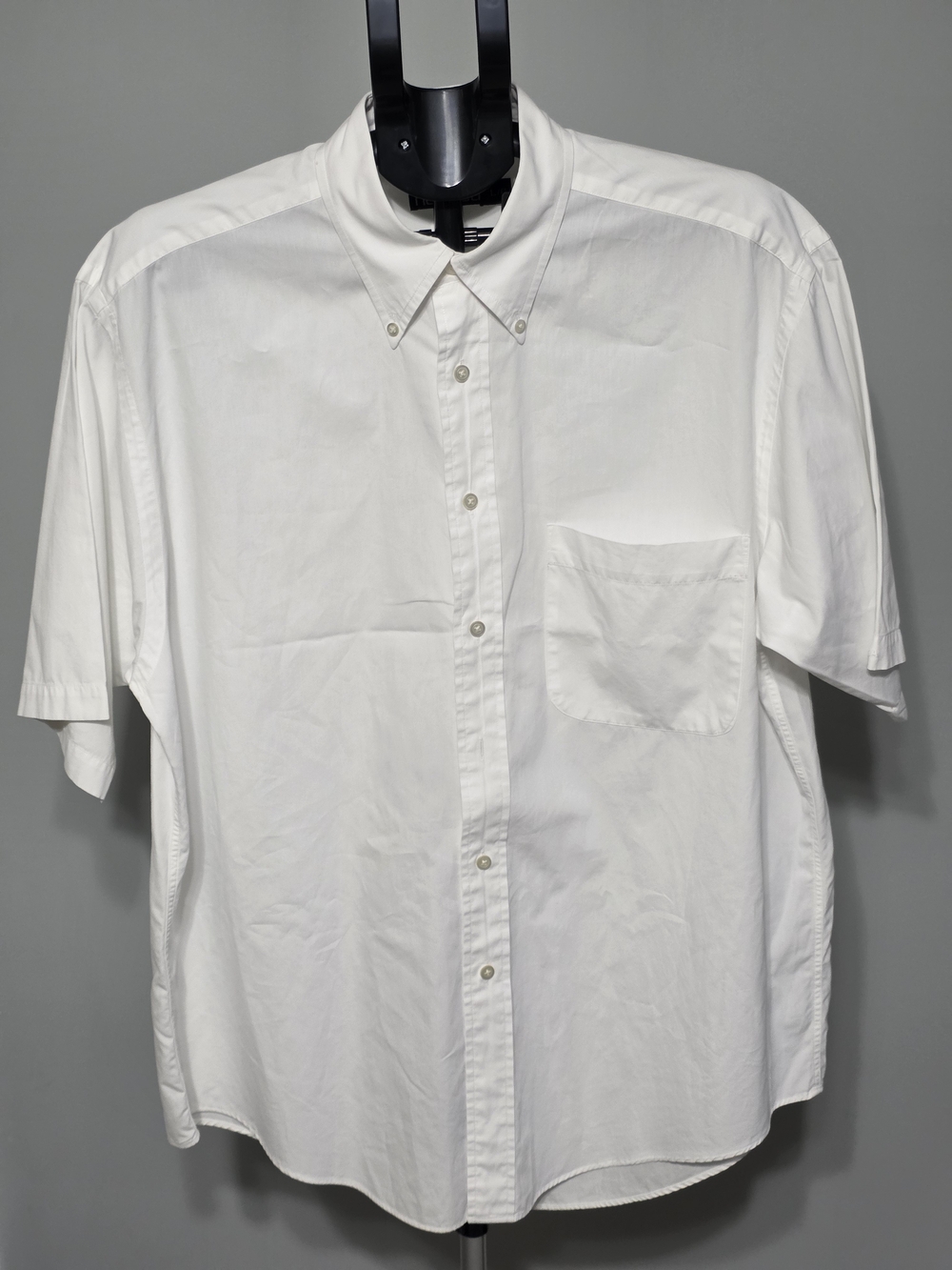 Nautica White Short-Sleeve Button-Down Shirt